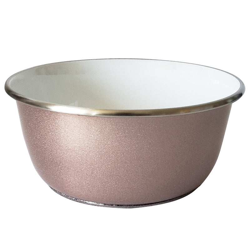 Deep Dog Bowl with Paw Print Design – Stainless Steel Bowl, Ideal for Small, Medium to Large Dogs – Rose Gold - BIG FRENCHIES