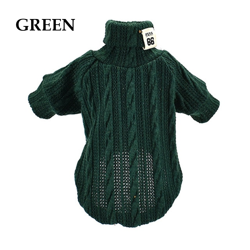 Winter Warm Knitted Turtleneck Sweater for Small Dogs or Cats - BIG FRENCHIES
