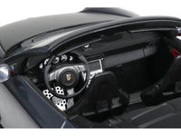 Porsche 911 LB-Works Alpha 9 Gray with Black Hood 1/18 Model Car by GT Spirit