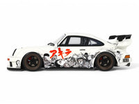 2024 RWB Akira White with Graphics "Akira" (1988) Movie 1/18 Model Car by GT Spirit
