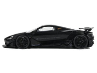 2023 McLaren 720S "LB-Works - Liberty Walk" Black 1/18 Model Car by GT Spirit