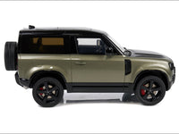 2021 Land Rover Defender 90 P400 X-Dynamic HSE Pangea Green Metallic 1/18 Model Car by GT Spirit