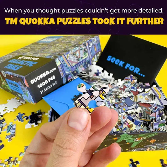 Galactic Tails Seekers Finders 1000 Piece Jigsaw Puzzle Quokka - BIG FRENCHIES