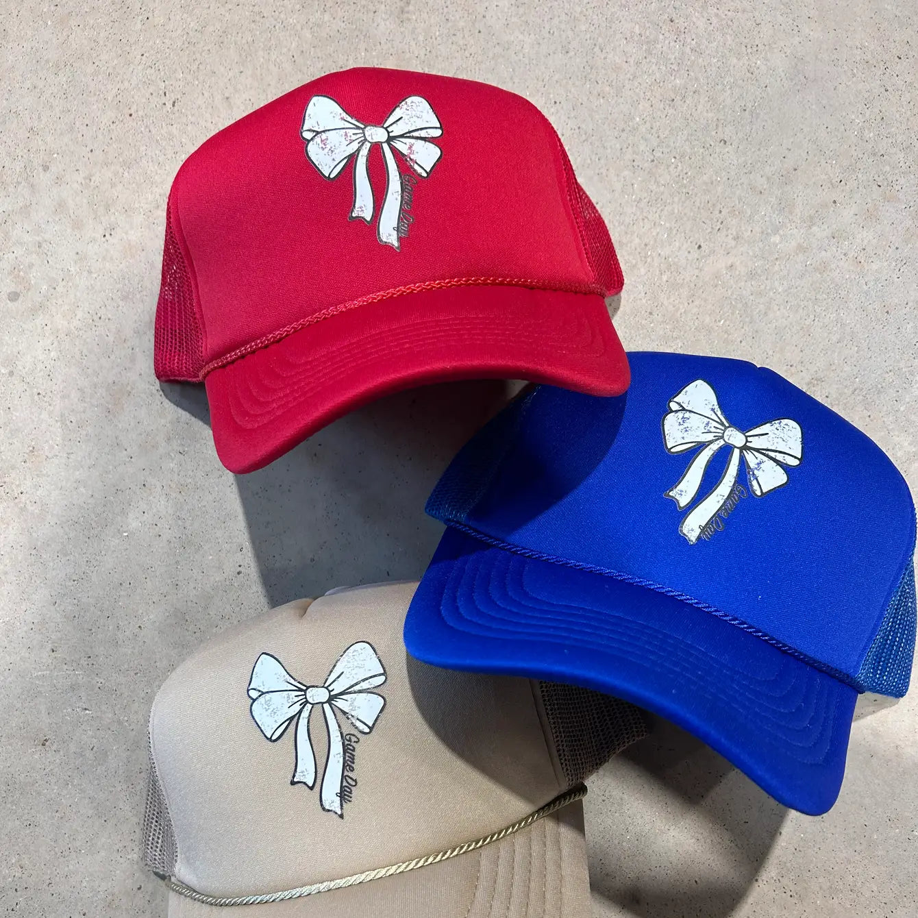Game Day Spirit Bow Trucker Hat - BIG FRENCHIES