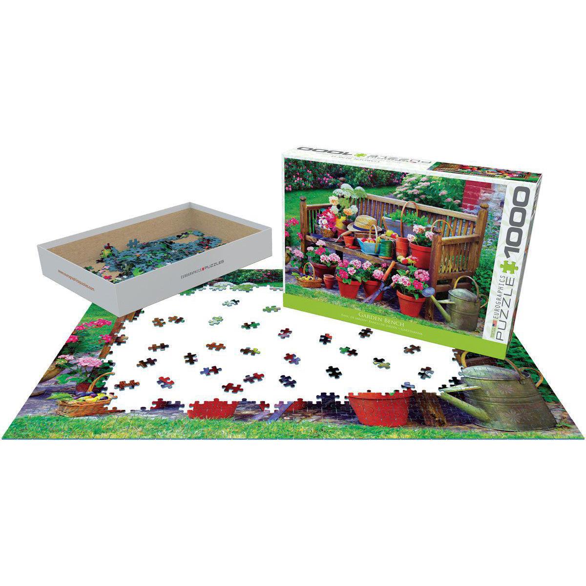 Garden Bench 1000 Piece Jigsaw Puzzle Eurographics