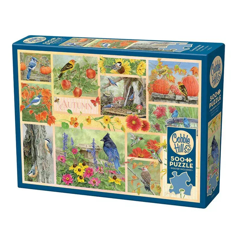 Garden Birds in Autumn 500 Piece Jigsaw Puzzle Cobble Hill - BIG FRENCHIES