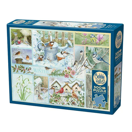 Garden Birds in Winter 500 Piece Jigsaw Puzzle Cobble Hill - BIG FRENCHIES