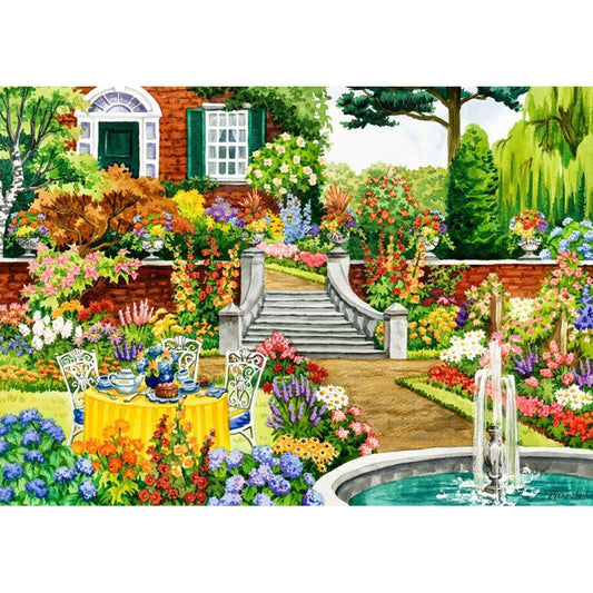 Garden Five O'clock 200 Piece Wood Jigsaw Puzzle Wooden City - BIG FRENCHIES