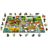 Garden Five O’clock 505 Piece Wood Jigsaw Puzzle Wooden City - BIG FRENCHIES
