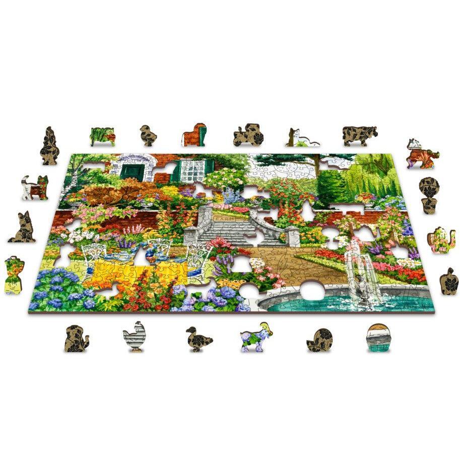 Garden Five O’clock 505 Piece Wood Jigsaw Puzzle Wooden City - BIG FRENCHIES