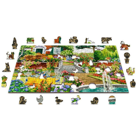 Garden Five O’clock 505 Piece Wood Jigsaw Puzzle Wooden City - BIG FRENCHIES