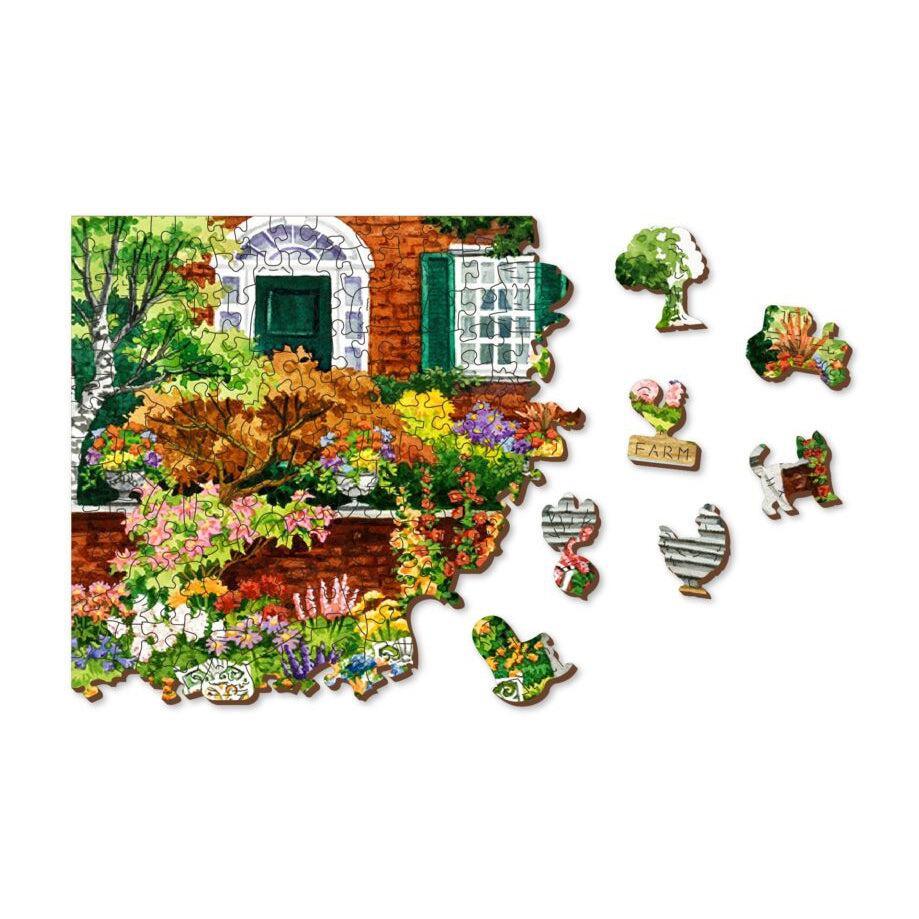 Garden Five O’clock 505 Piece Wood Jigsaw Puzzle Wooden City - BIG FRENCHIES