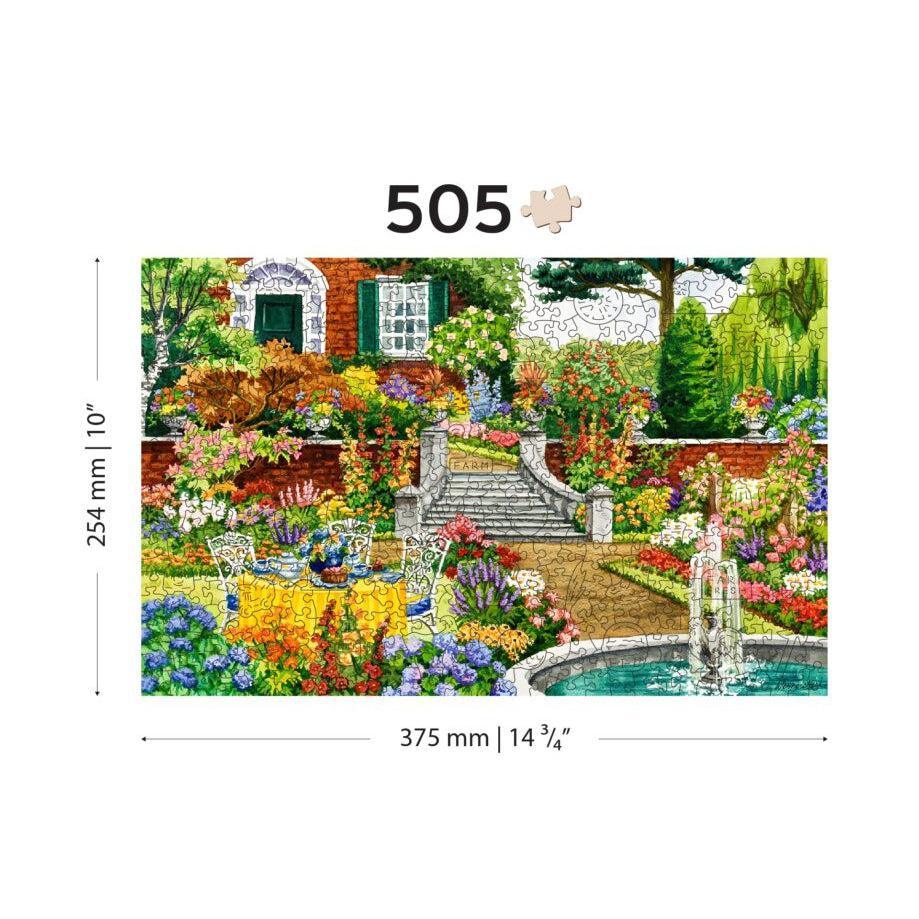 Garden Five O’clock 505 Piece Wood Jigsaw Puzzle Wooden City - BIG FRENCHIES