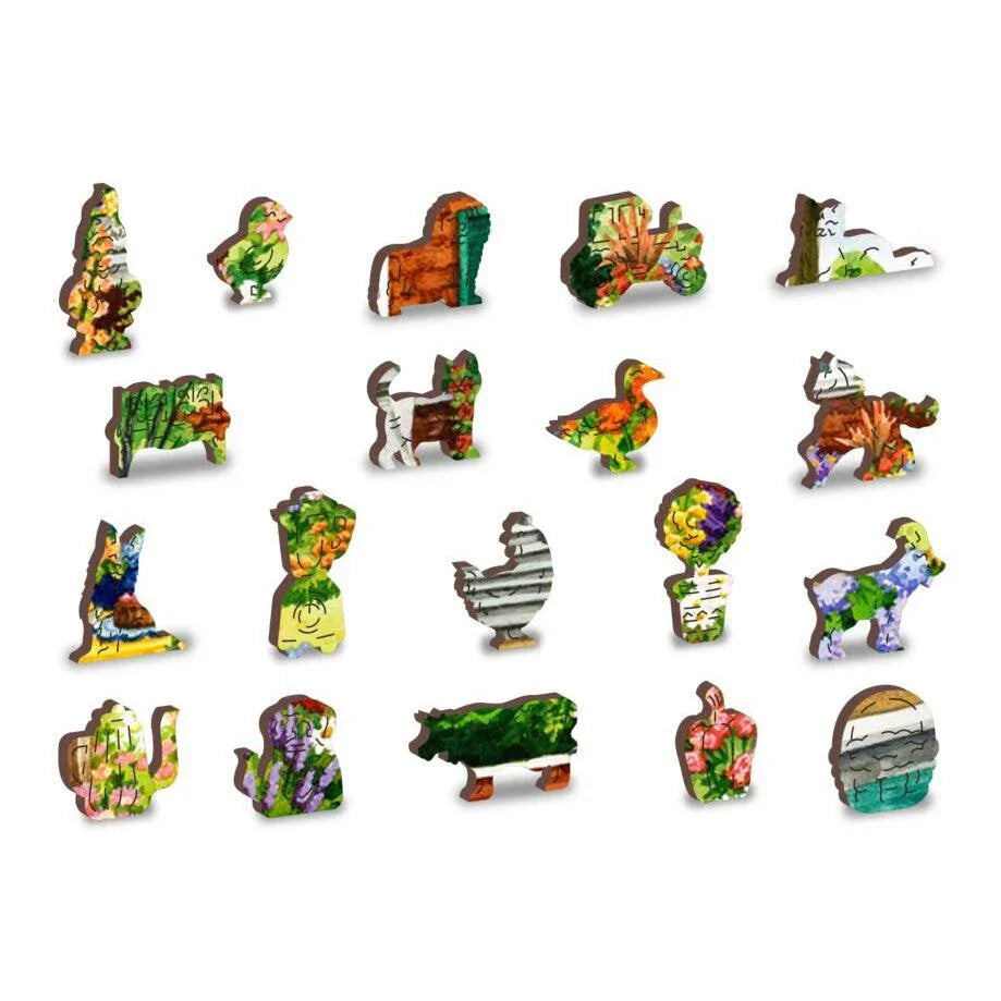 Garden Five O’clock 505 Piece Wood Jigsaw Puzzle Wooden City - BIG FRENCHIES