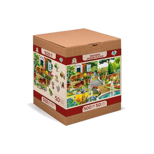 Garden Five O’clock 505 Piece Wood Jigsaw Puzzle Wooden City - BIG FRENCHIES