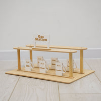 Wooden Gas Station Toy