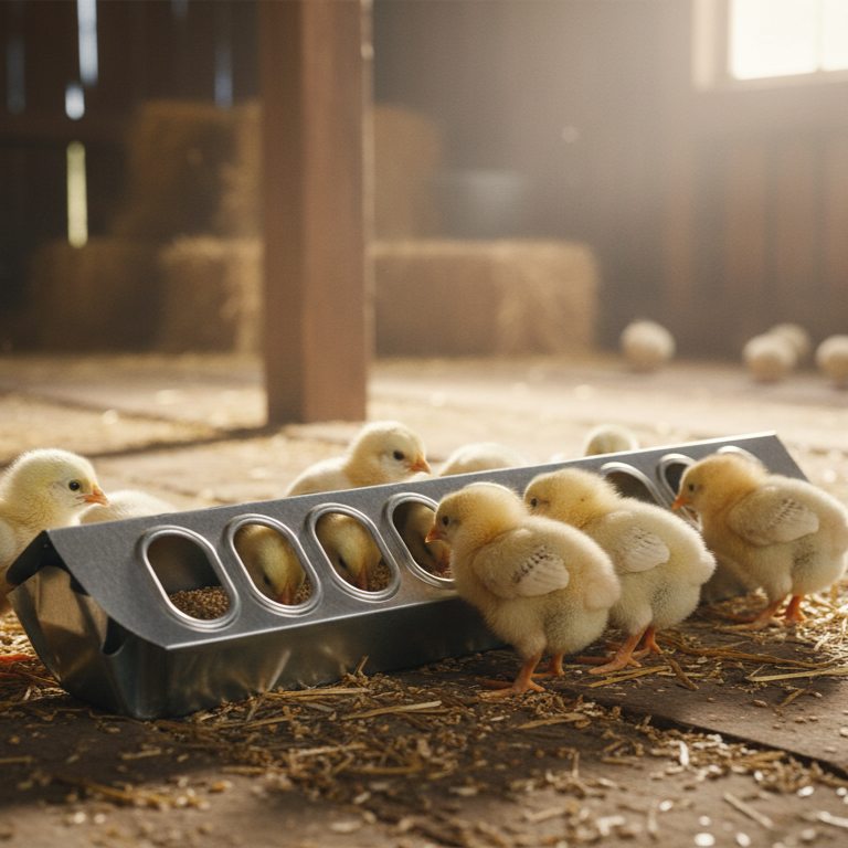Miller 12" Galvanized Slide Top Poultry Chicken Feeder Metal