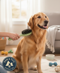 Coastal Safari Pin & Bristle Combo Dog Brush Dual Sided Plastic Handle Groomer