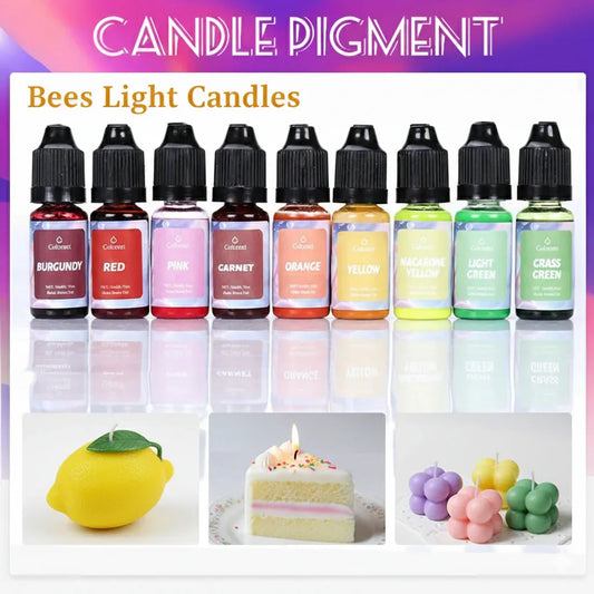 Natural Liquid Candle Pigment Set 24 Rich Colors Dye Colorant - BIG FRENCHIES