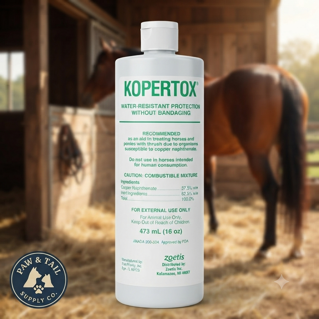 Zoetis Kopertox Horse & Pony Hoof Care Liquid Water-Resistant Formula 16 oz.