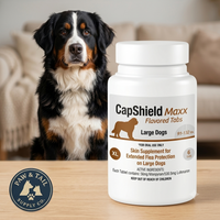 CapShield Maxx Flea Tabs for XL Dogs 91-132 lbs Beef Flavor 6 Count