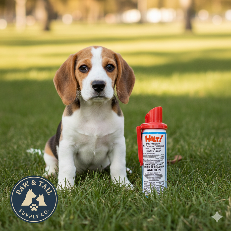 Halt Dog Repellent Spray 1.5 oz Effective Safe Capsaicin Defense for Dogs 2-Pack