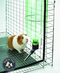 Water Bottle Drinking Fountain Kit Hamsters Rabbits Small Animals Soda Pop Bottle 2PCK