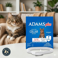 Adams Plus Flea & Tick Collar for Cats Water-Resistant Up to 7 Months Protection 3PCK