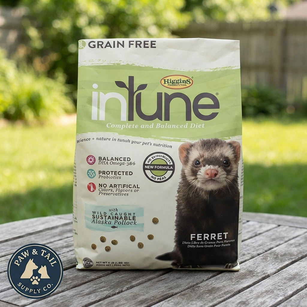 Higgins InTune Complete Grain Free Ferret Food High Protein Diet 4lbs.