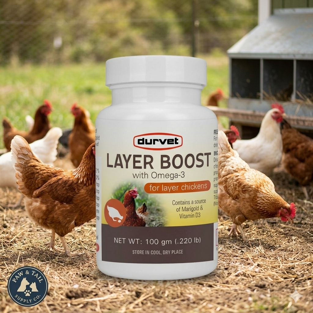 Wellness Chicken Durvet Layer Boost Chickens Poultry Vitamin & Electrolyte Supplement 100g
