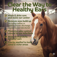 Happy Jack Ear Canker Powder .5oz Dogs Horses Healing Aid Fast Recovery