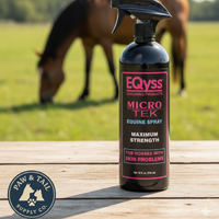 EQyss Micro-Tek Medicated Horse Care Bundle Shampoo and Spray Equine Grooming Set