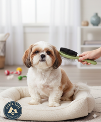 Coastal Safari Pin & Bristle Combo Dog Brush Dual Sided Plastic Handle Groomer