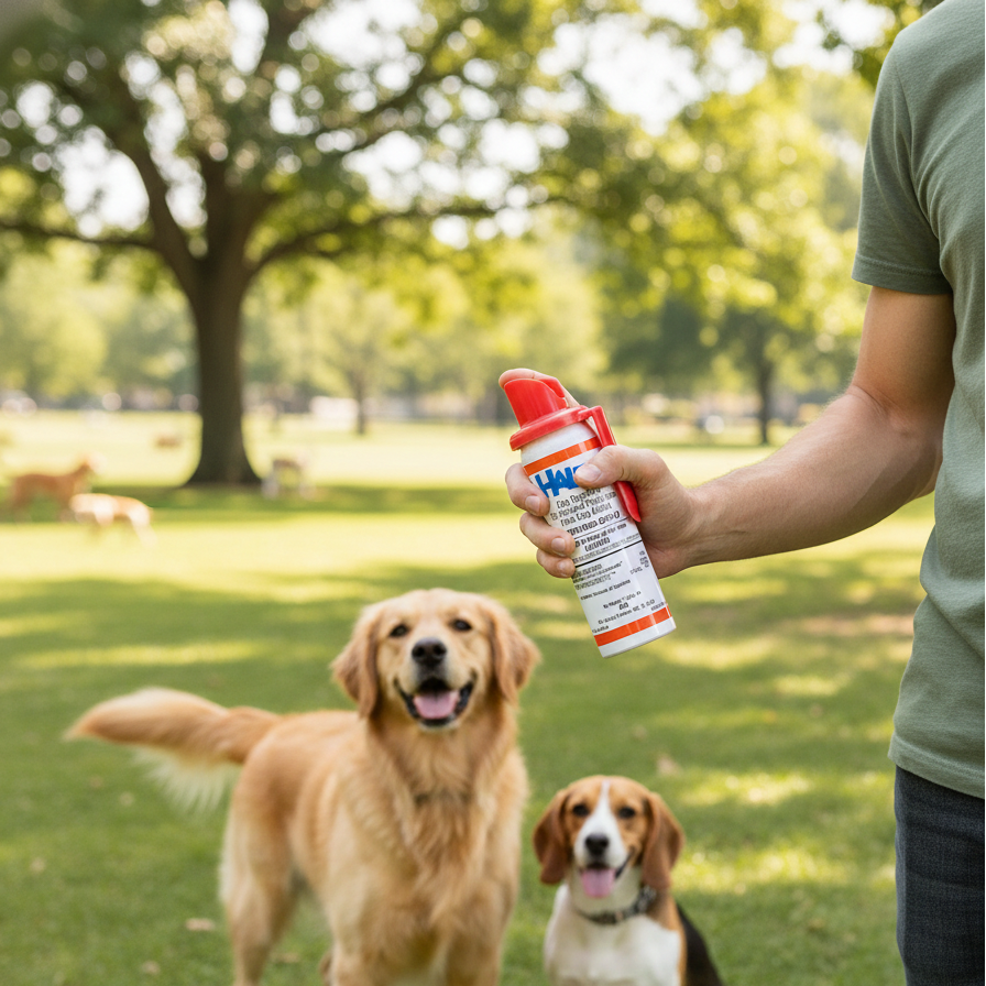 Halt II Dog Repellent Spray 1.5 oz Extra Strong Capsaicin Dog Deterrent 6-Pack