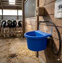 Little Giant Automatic Animal Waterer Blue 4 Gallon Float Controlled Livestock 2PCK