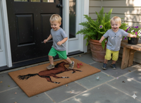 Flexgard Coco Entrance Mat Galloping Horse Non-Slip Heavy Duty Dirt Trapper