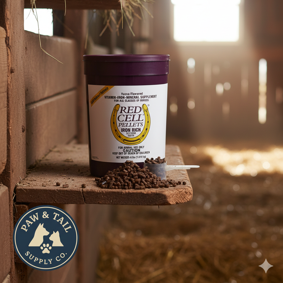Red Cell Pellet Horse Supplement 4lbs Vitamin Iron Mineral Energy Recovery
