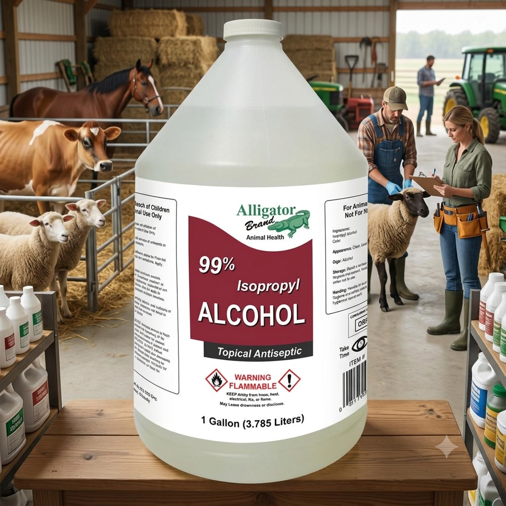 Alligator Brand 99% Isopropyl Rubbing Alcohol 1 Gallon Multi-Purpose