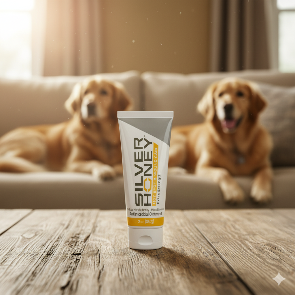 Absorbine Silver Honey Dog Hot Spot Wound Care Manuka Honey Antibiotic-Free 2 oz.