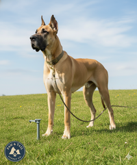 Boss Pet Super Beast XXL Dog Twin-Swivel Vinyl Coated Tie-Outs 30ft Up 250lbs