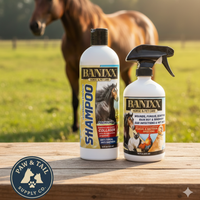 Banixx Shampoo & Spray 16 oz – Horse & Dog Skin & Coat Care Bundle