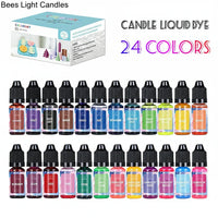 Natural Liquid Candle Pigment Set 24 Rich Colors Dye Colorant - BIG FRENCHIES