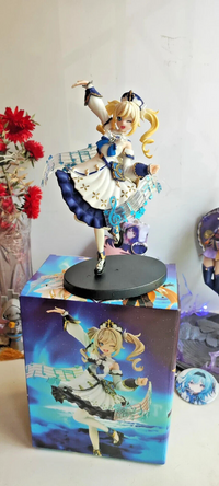 Genshin Impact Barbara Figure, Lumine, Xiangling Traveler Aether Venti