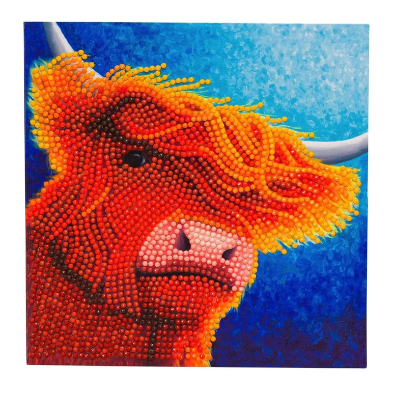 Gentle Soul Highland Cow Crystal Art Card Kit Craft Buddy - BIG FRENCHIES