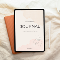 Bedtime Sleep Candle Gift Set – 12oz Lavender Chamomile Soy Candle + Gentle Reset Journal PDF for Stress Relief & Relaxation