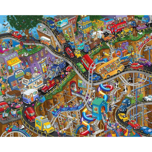 Getting Away 1000 Piece Jigsaw Puzzle Springbok - BIG FRENCHIES