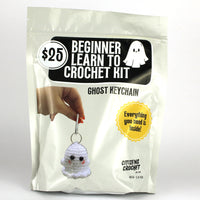 Ghost Keychain Learn to Crochet Kit