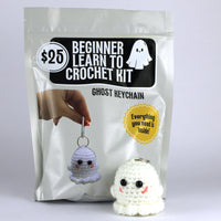 Ghost Keychain Learn to Crochet Kit