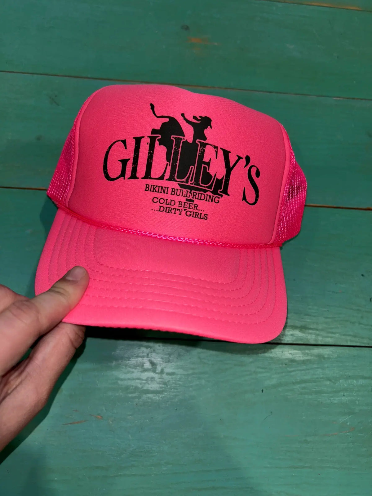 Gilley's Bikini Bull Riding Trucker | Officially Licensed - BIG FRENCHIES