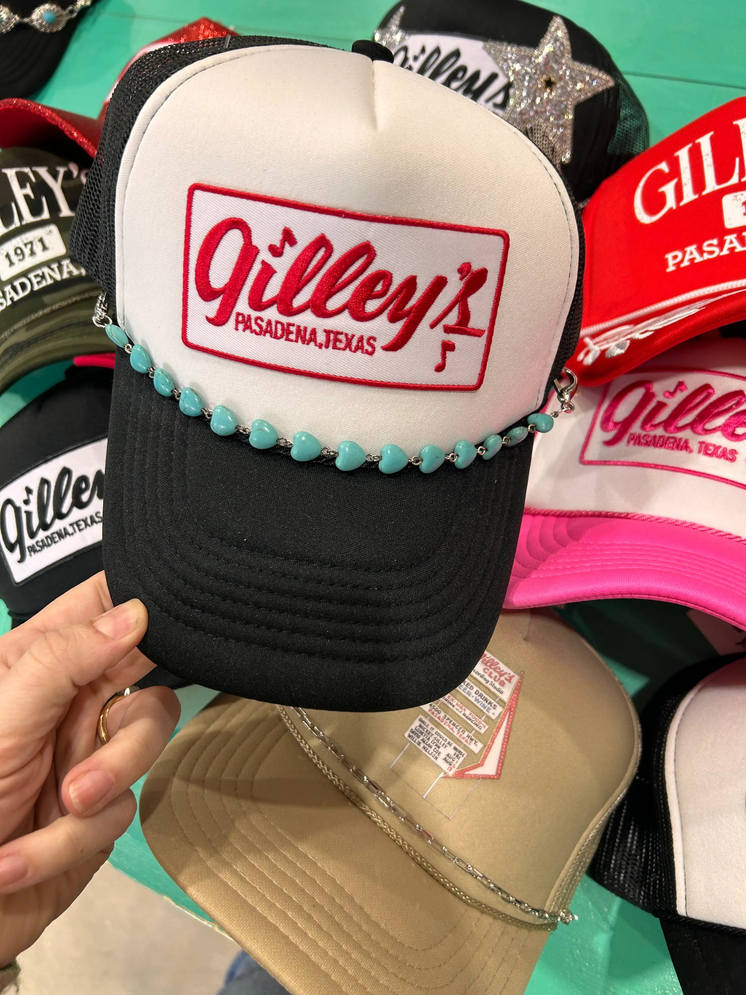 Gilley's Patch White/Black Foam Trucker |Officially Licensed - BIG FRENCHIES